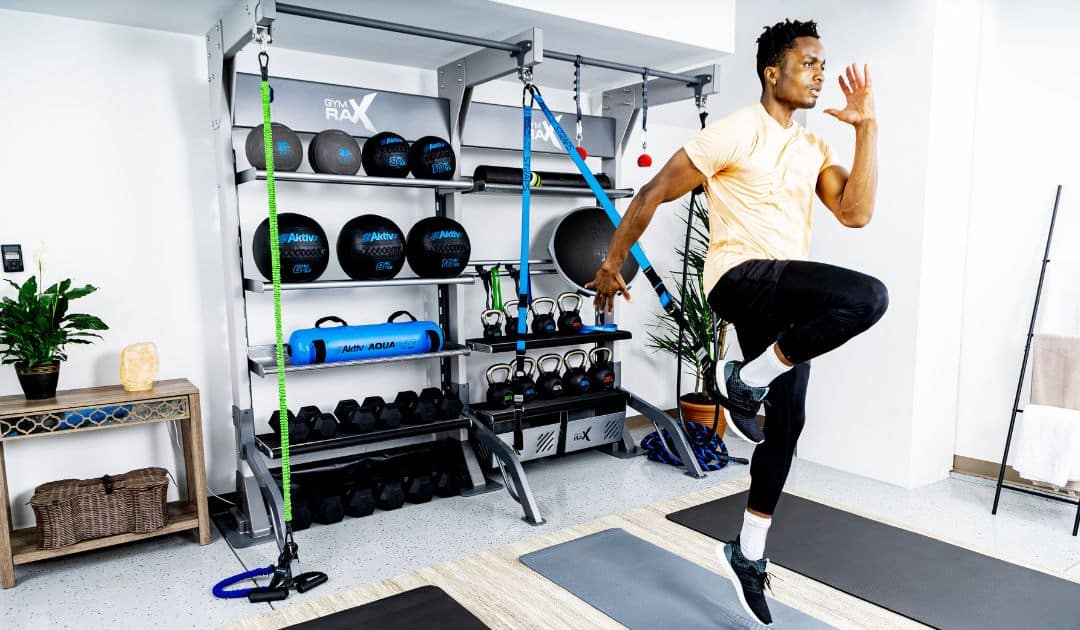 Home gym designed for athletes.